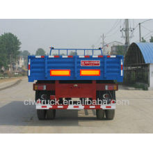 cheap one axle semi trailer with side wall